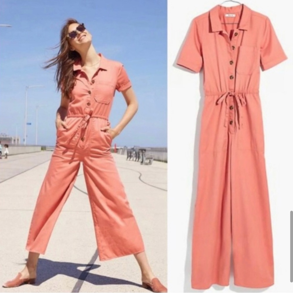 Like New Madewell Wide-Leg Utility Jumpsuit